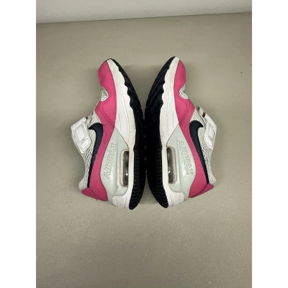 Nike Air Max Systm PS Girls' Sneakers White Pink Black Size 1Y Low Top